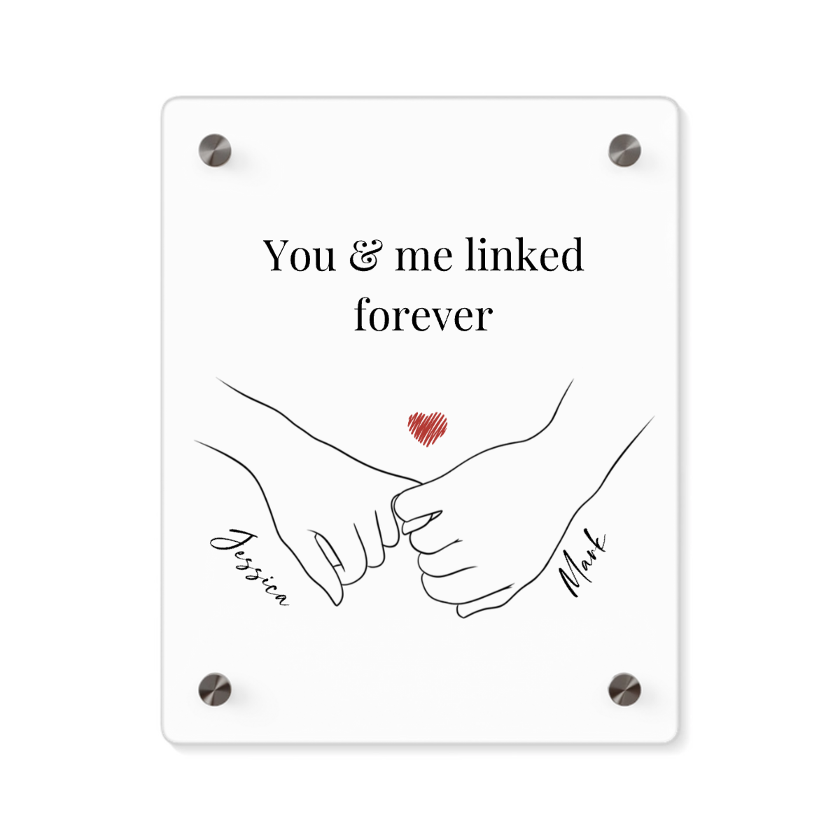 Couples Acrylic Wall Art Panel Collection