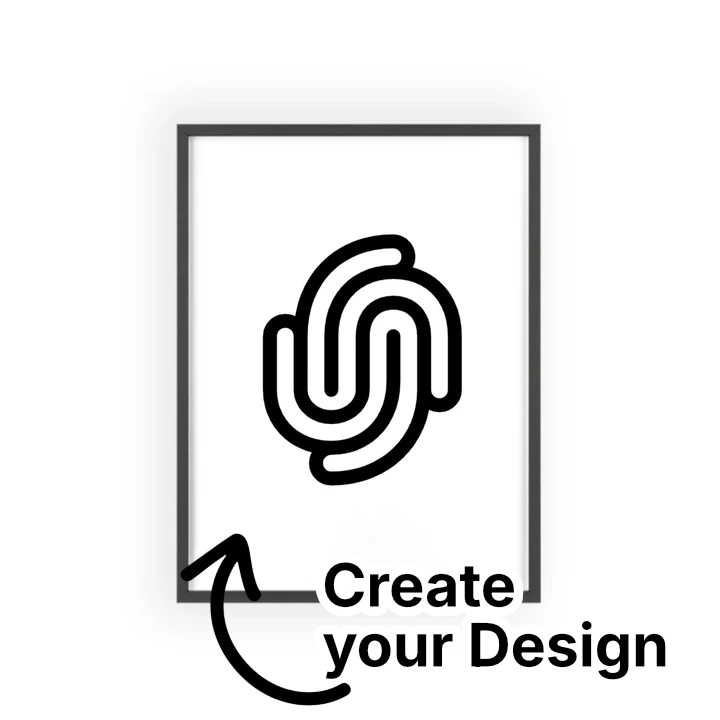 Your Design Posters With Wooden Frame