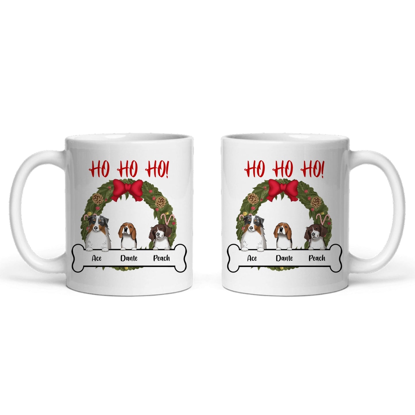 Hunde Weihnacht Keramiktasse