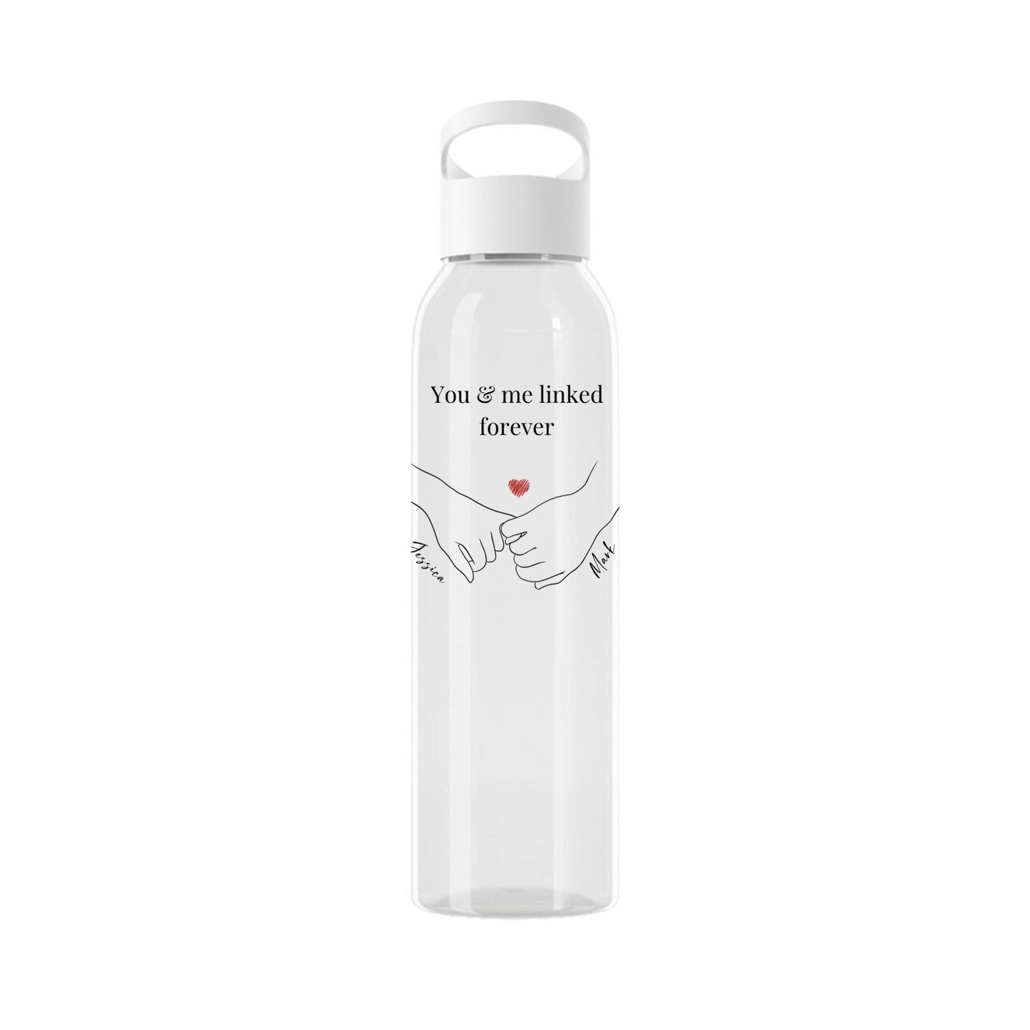 Du & Ich für immer verbunden Wasserflasche 650 ml