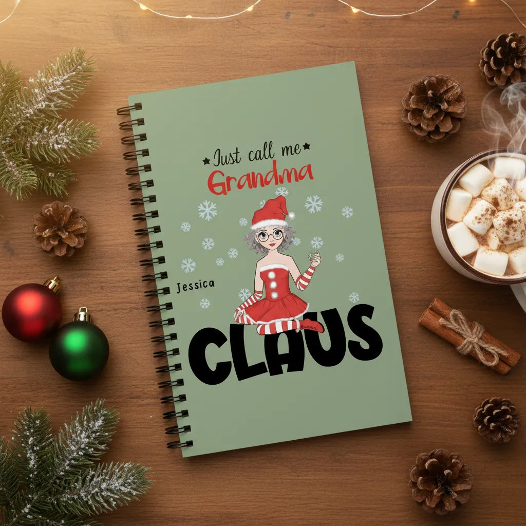 Nenn mich Oma Klaus Weihnacht Spiralnotizbuch