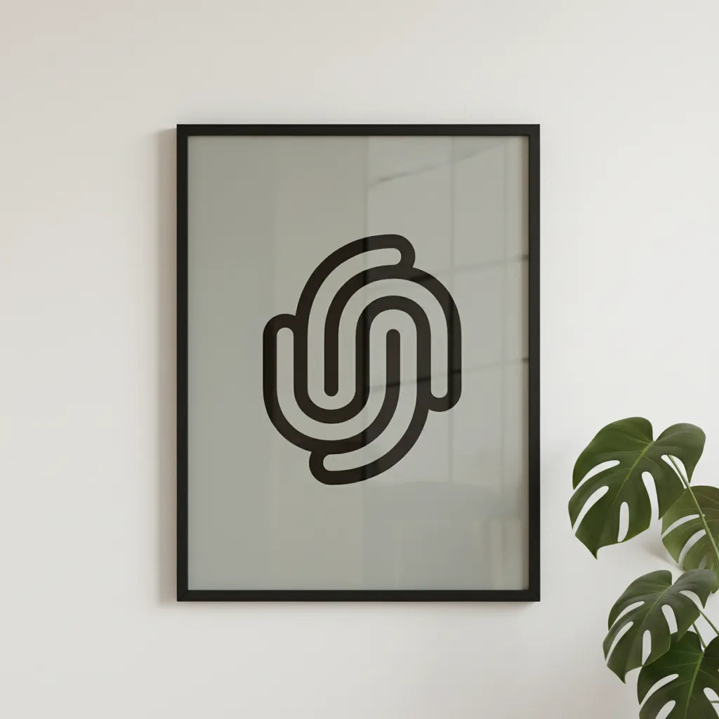 Vektor Upload vertikales Poster mit Holzrahmen