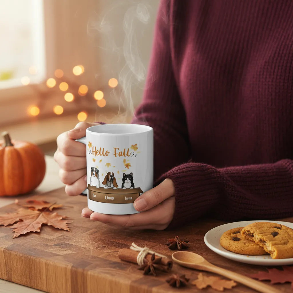 Hallo Herbst Keramiktasse
