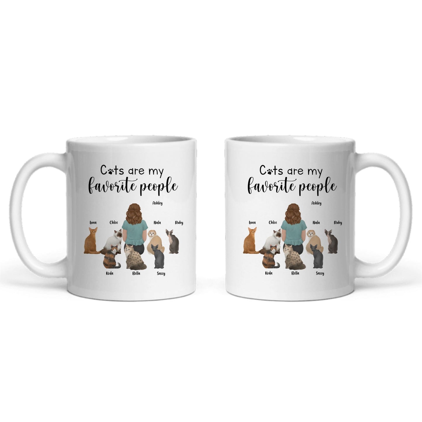 Katzen sind meine Lieblingsmenschen Keramiktasse