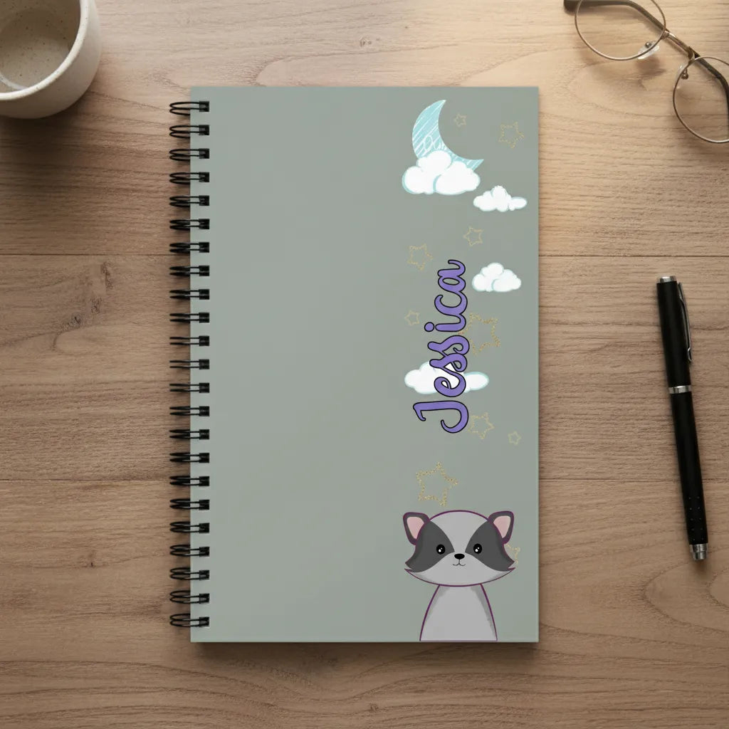 Personalisierter Name Spiralnotizbuch