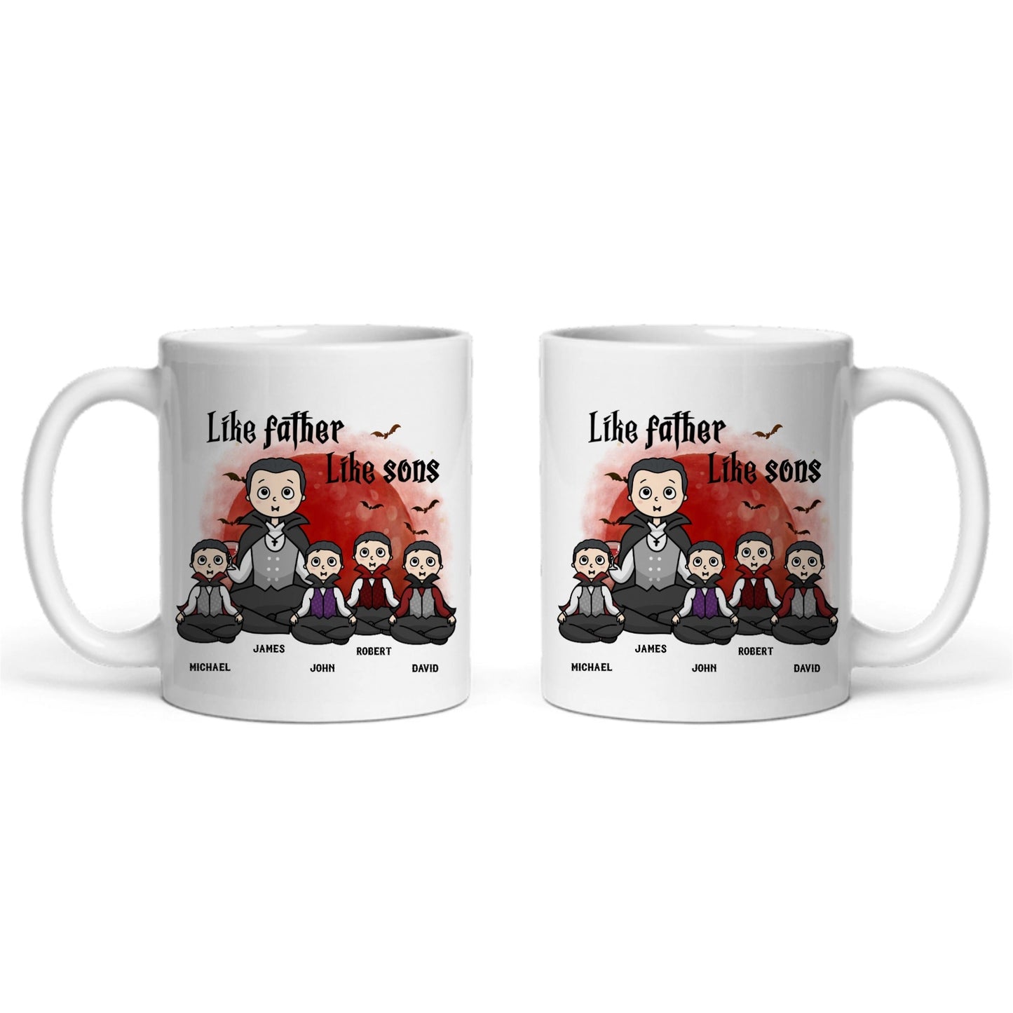 Wie der Vater, so der Sohn, Halloween Keramiktasse
