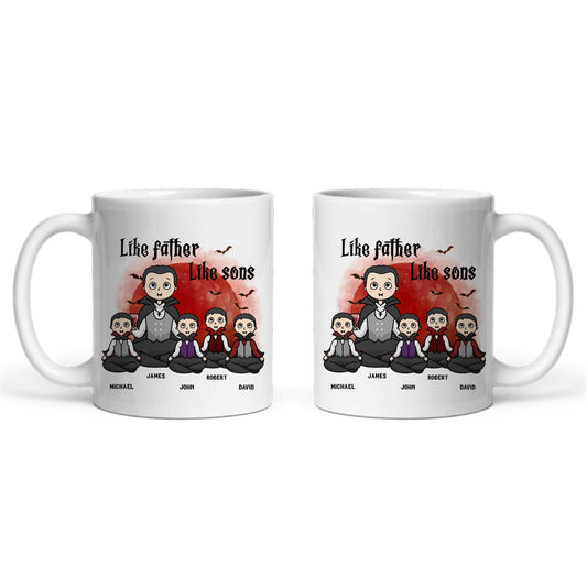 Wie der Vater, so der Sohn, Halloween Keramiktasse