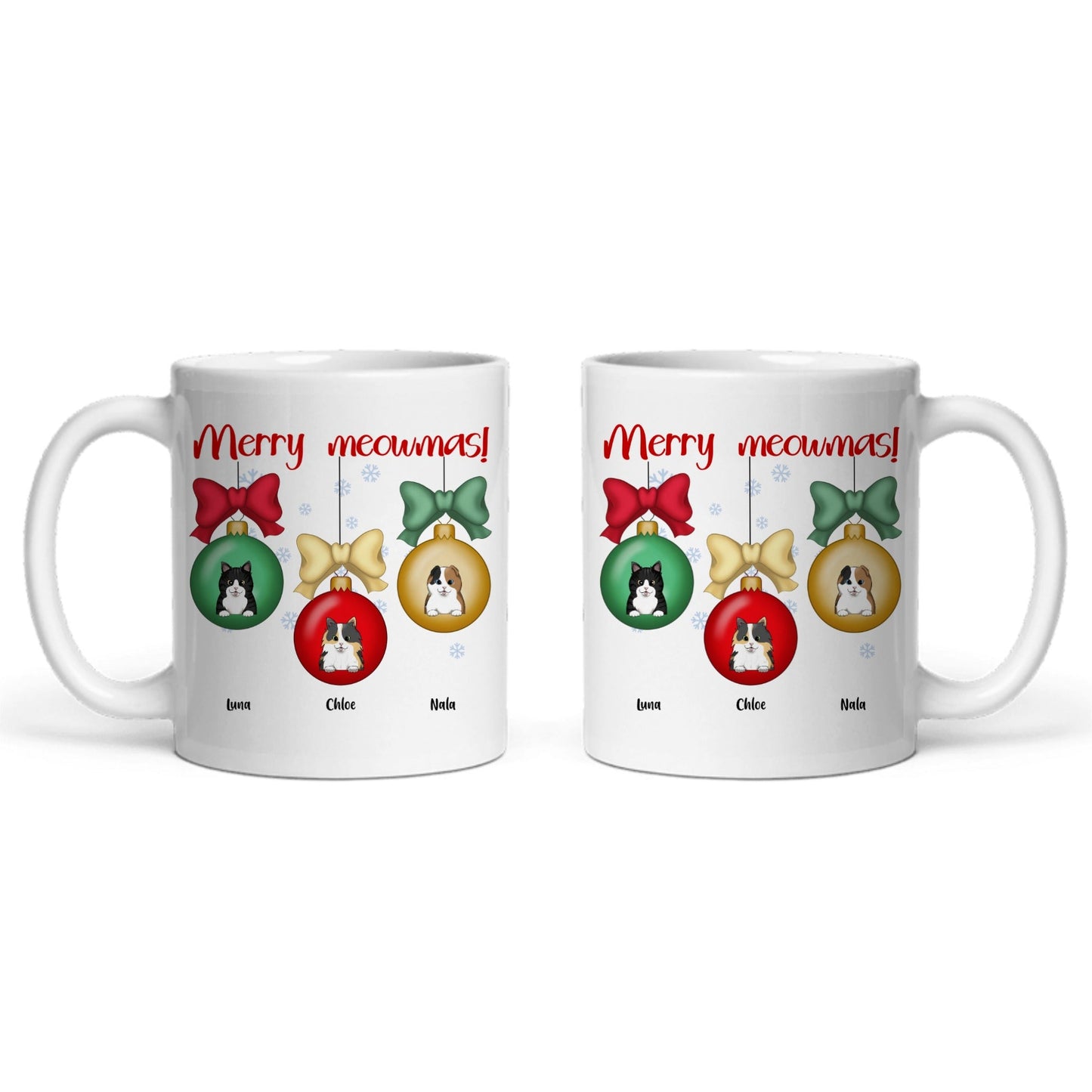 Frohe Meownachten Weihnacht Keramiktasse