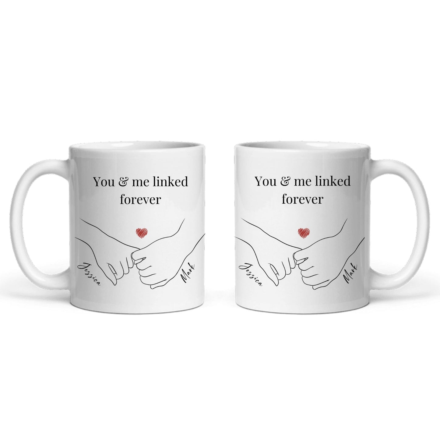 Du & Ich für immer verbunden Keramiktasse