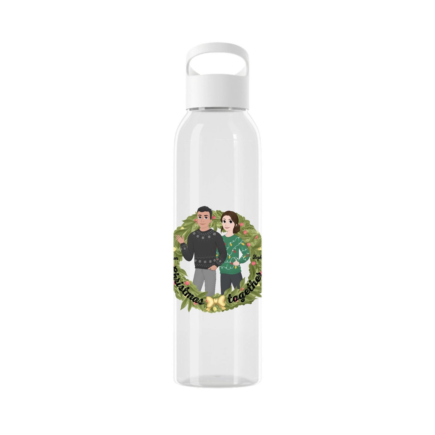 Weihnachten zusammen Wasserflasche 650 ml
