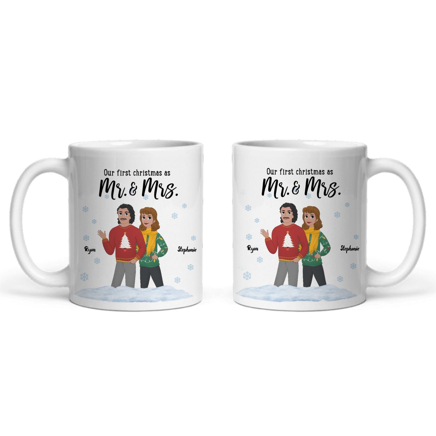 Unser erstes Weihnachten als Ms and Mrs Keramiktasse