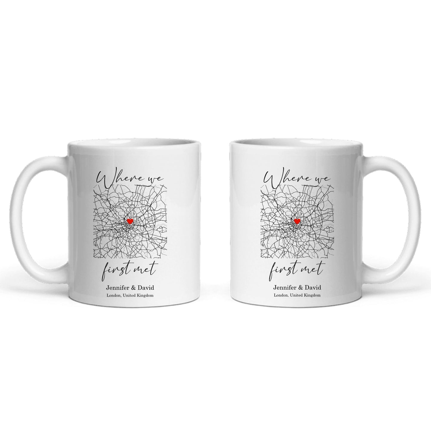 Wo wir uns zum ersten Mal trafen Keramiktasse