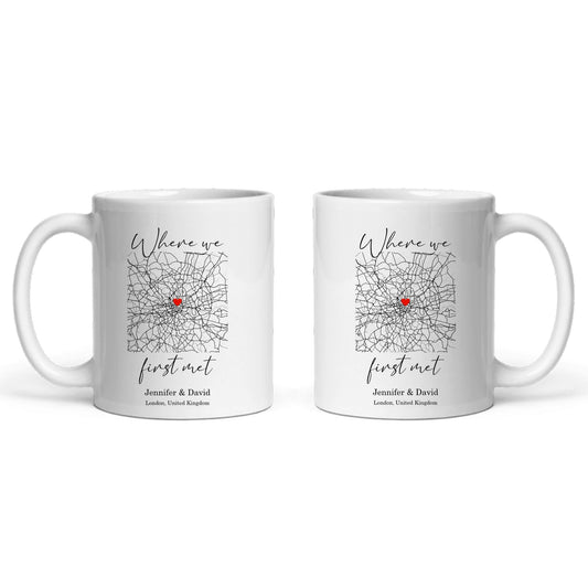 Wo wir uns zum ersten Mal trafen Keramiktasse