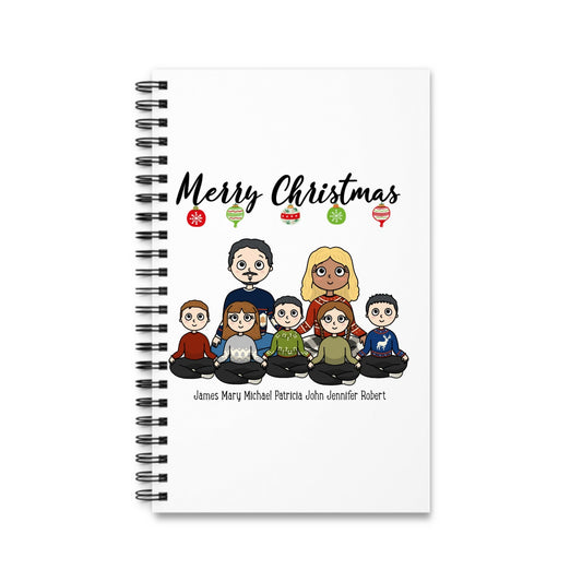 Frohe Weihnachten Spiralnotizbuch