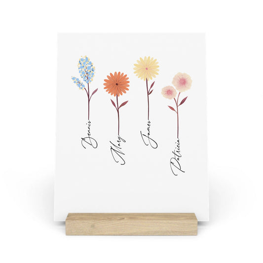 Unser Garten Galerietafel mit Ständer