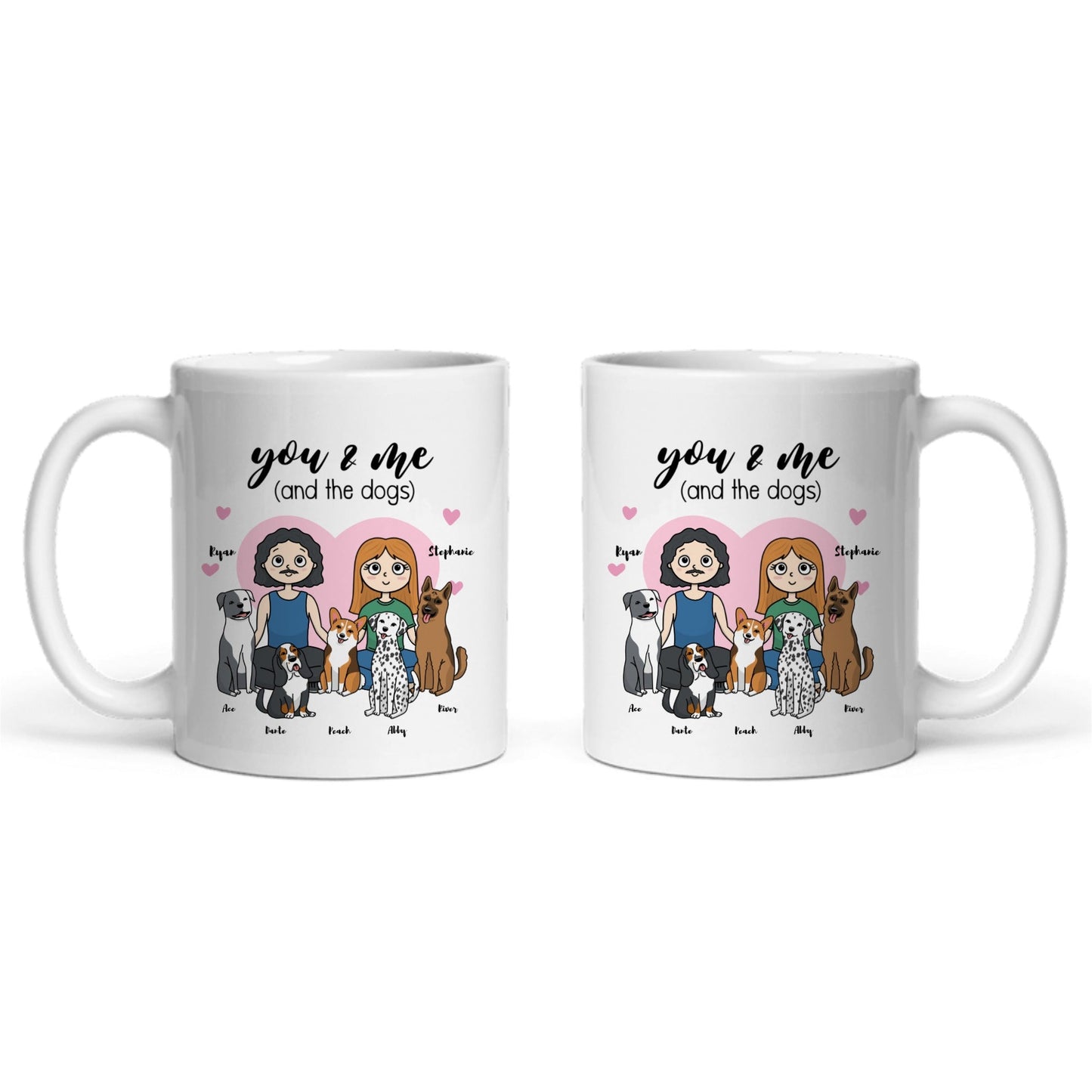 Du, ich und die Hunde Keramiktasse
