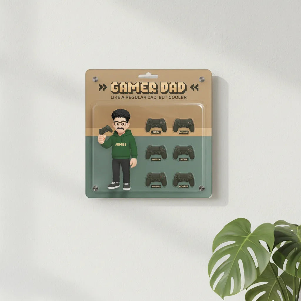 Gamer Dad Acrylic Wall Art Panel