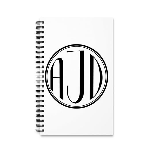 Kreis Monogramm Spiralnotizbuch