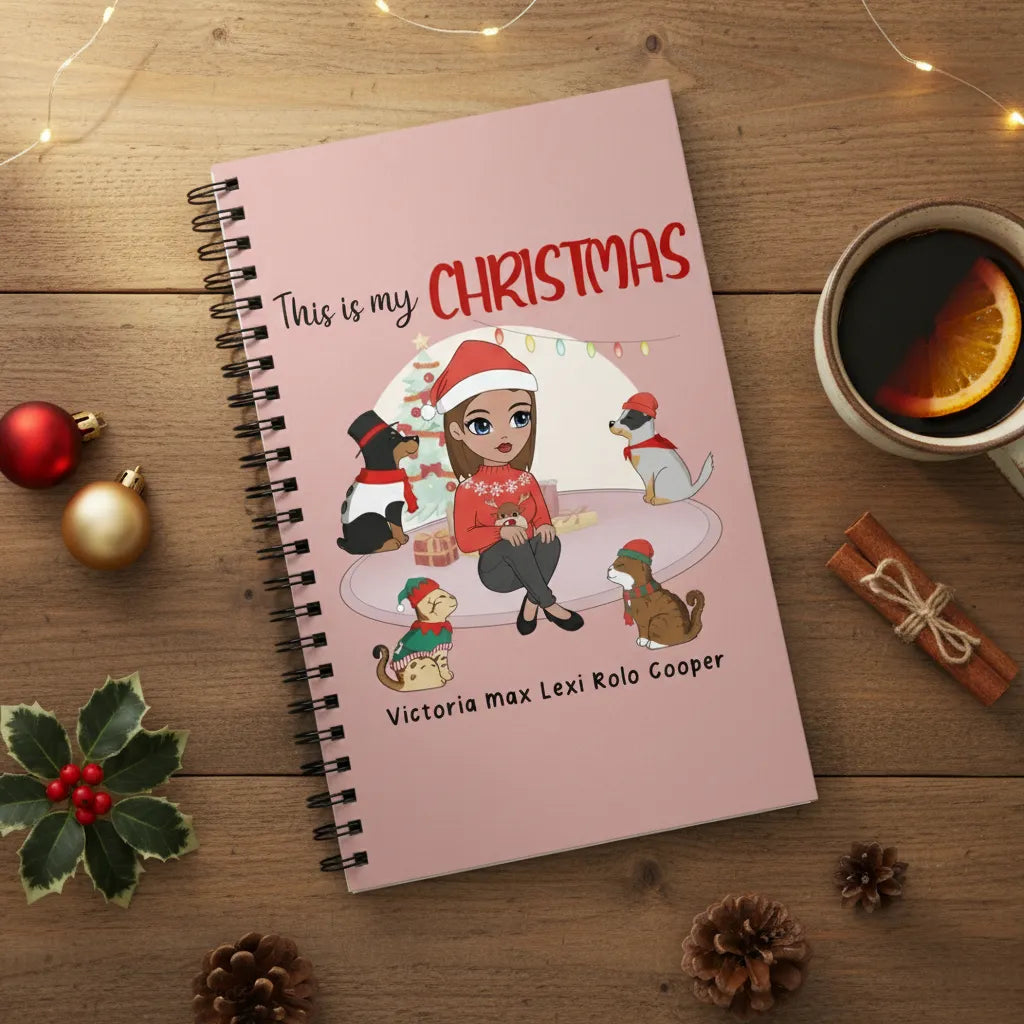 Meine Weihnacht Spiralnotizbuch