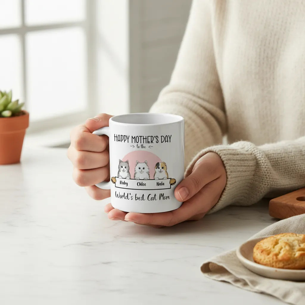 Weltbeste Katzenmama Keramiktasse