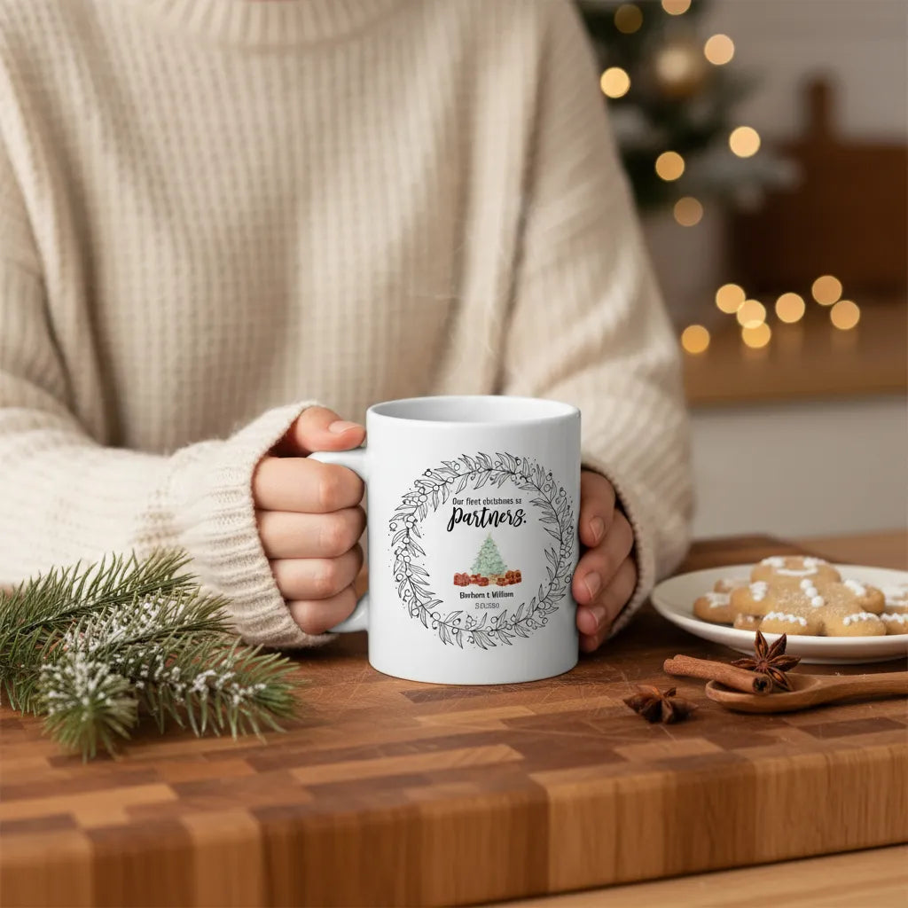 Unser erstes Weihnachten als Partner Keramiktasse