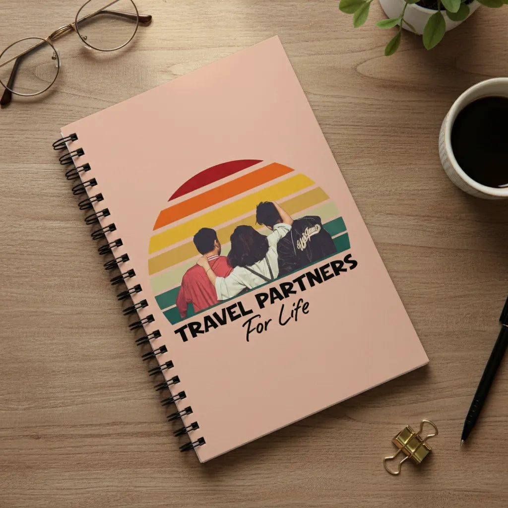 Reisepartner fürs Leben Spiralnotizbuch