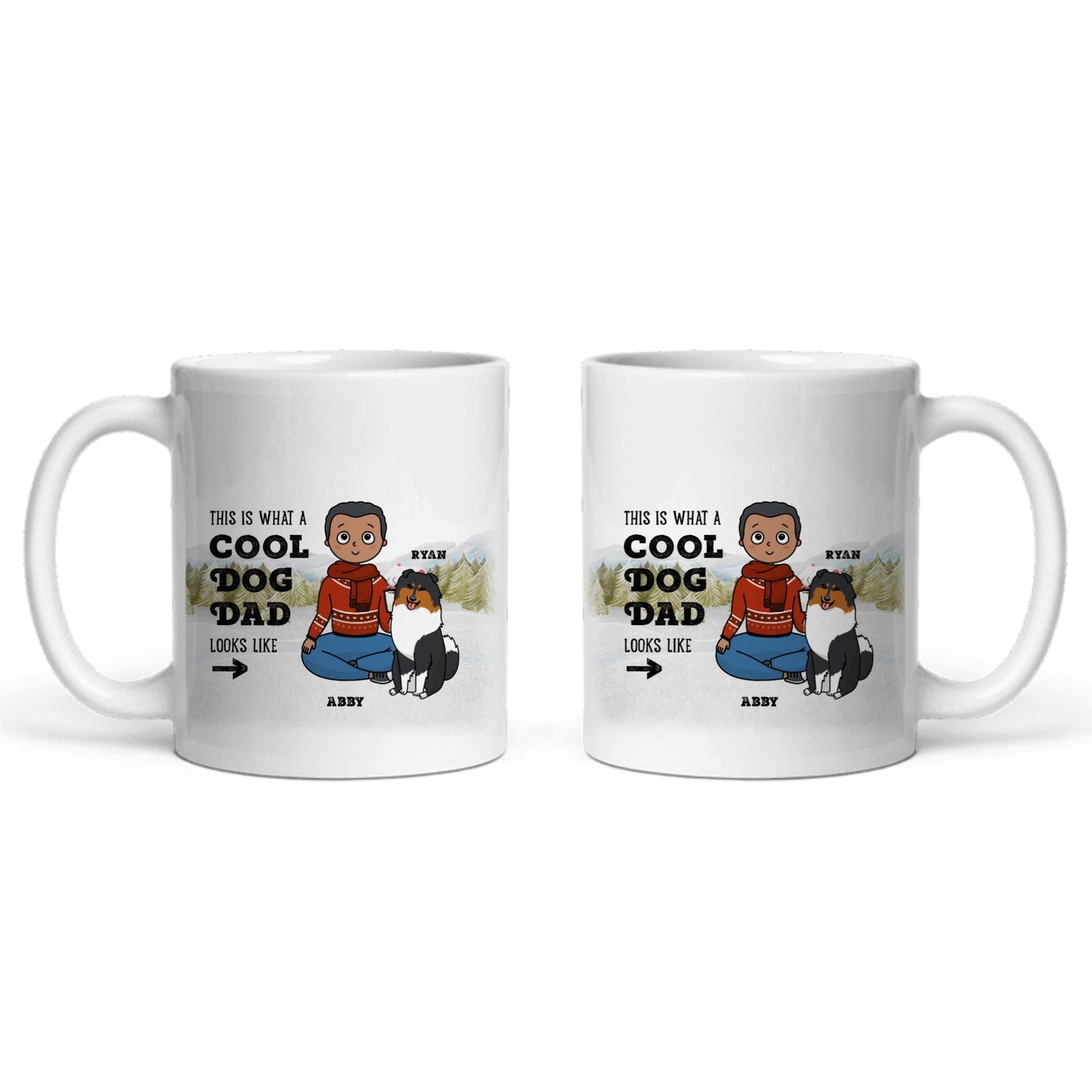Cooler Haustierpapa Weihnacht Keramiktasse