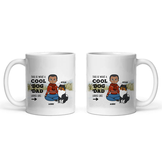 Cooler Haustierpapa Weihnacht Keramiktasse