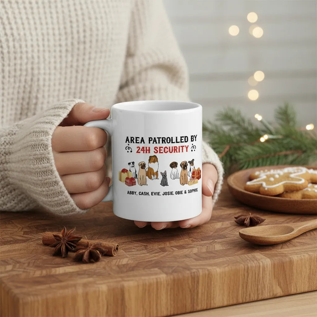 Gebiet überwacht Weihnacht Keramiktasse