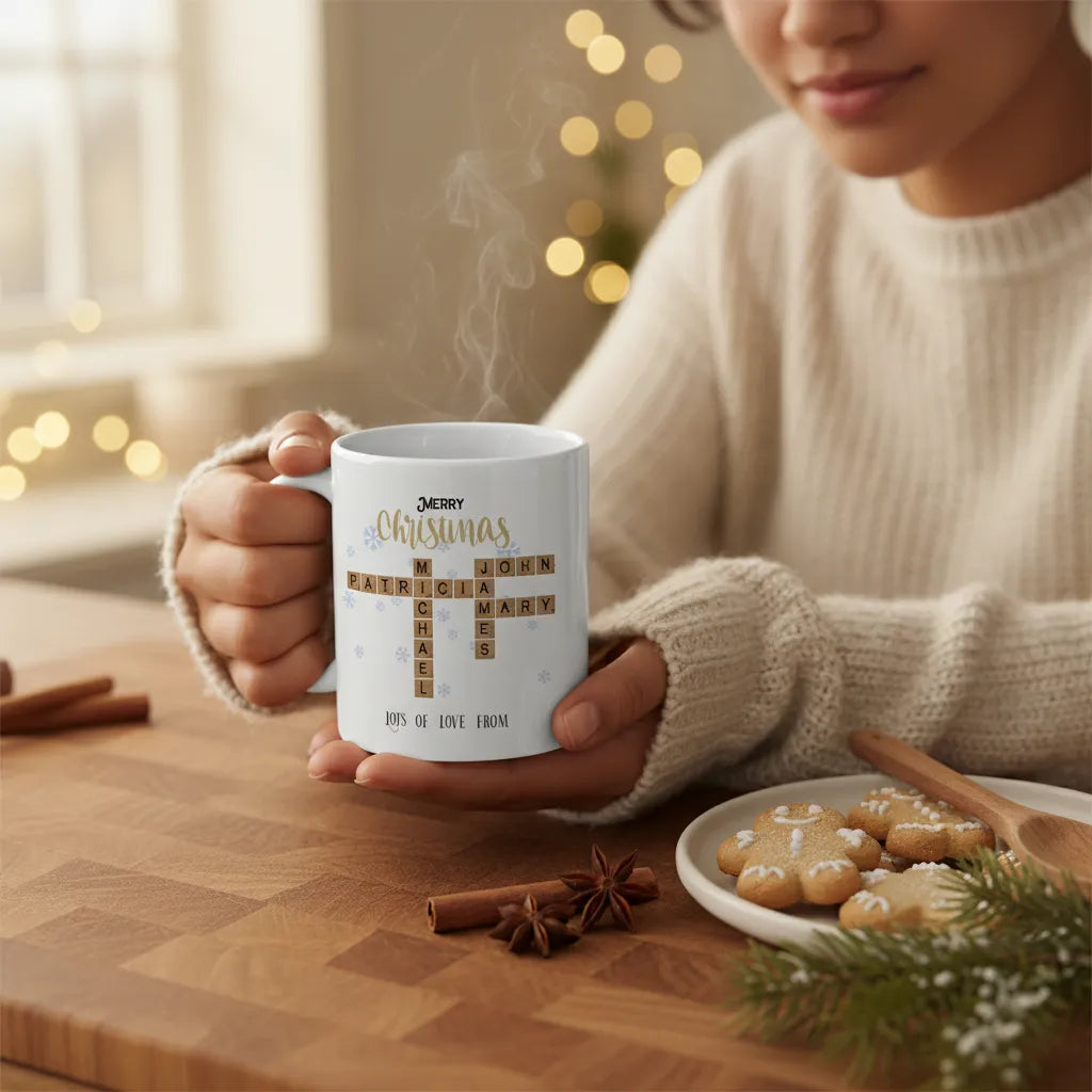 Frohe Weihnachten Kreuzworträtsel Keramiktasse