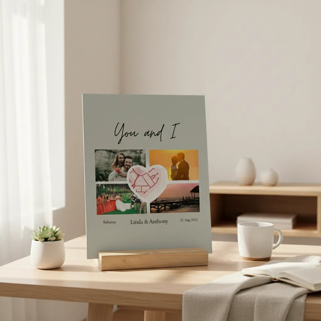 Jahrestag Galerietafel mit Ständer