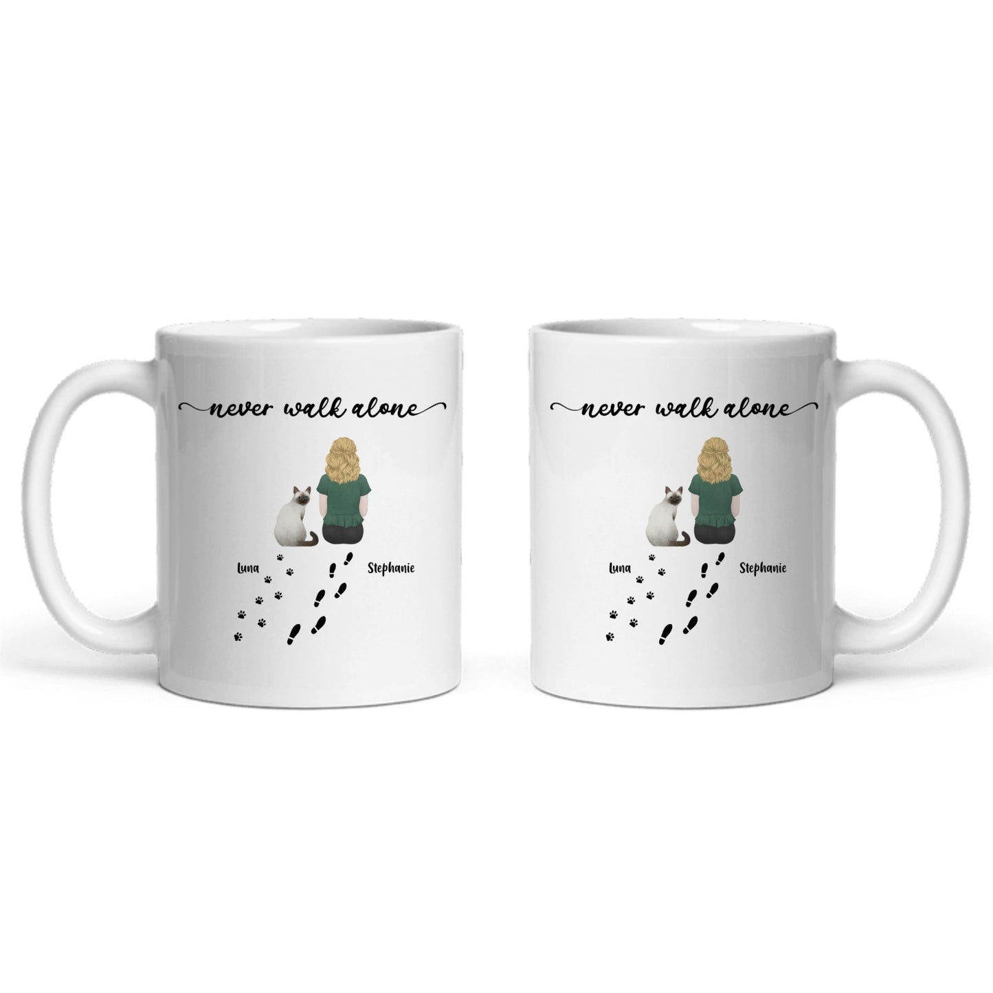 Gehe niemals allein Keramiktasse
