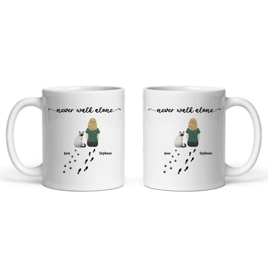 Gehe niemals allein Keramiktasse