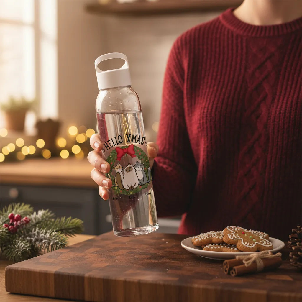 Hallo Xmas Weihnacht Wasserflasche 650 ml