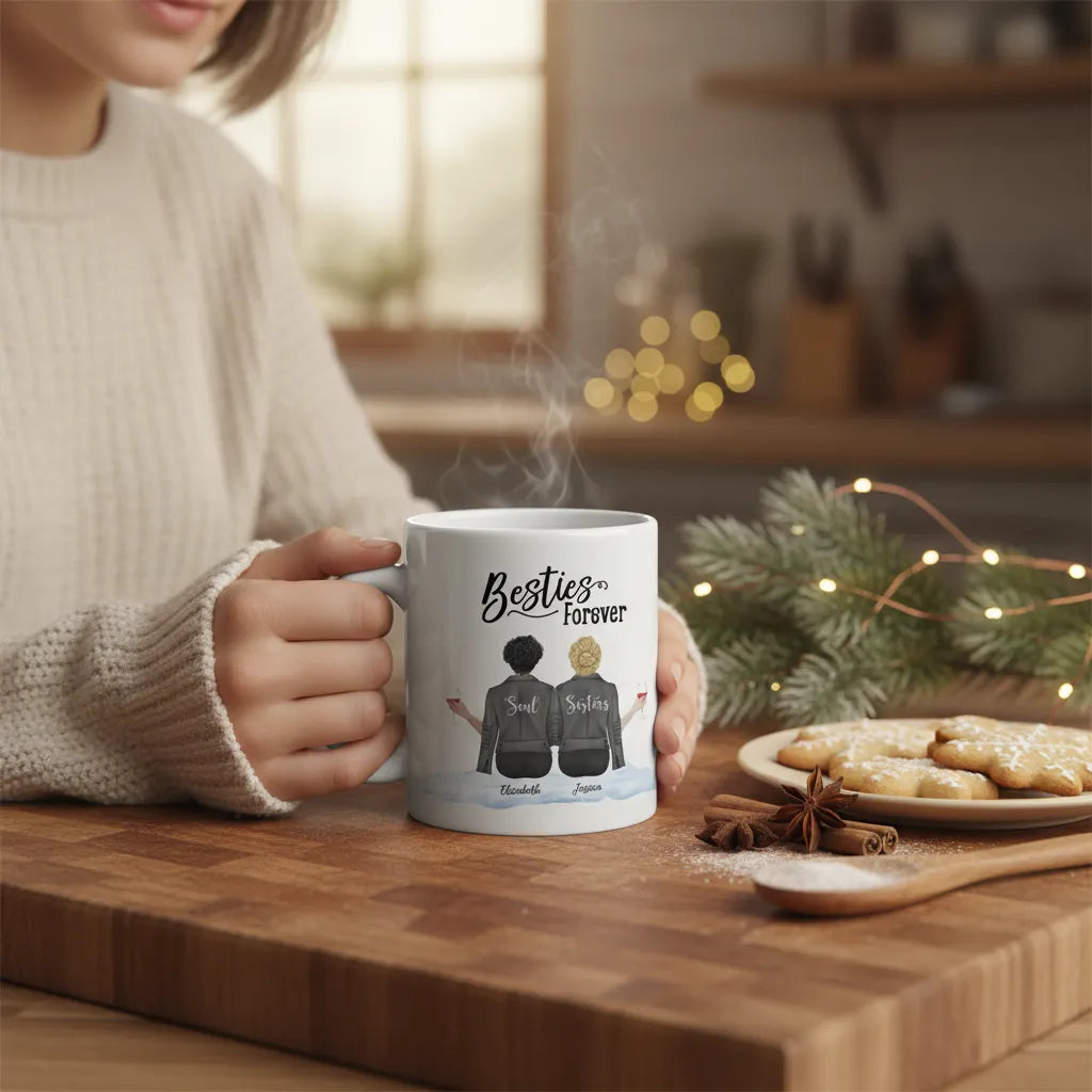 Besties Forever Weihnacht Keramiktasse