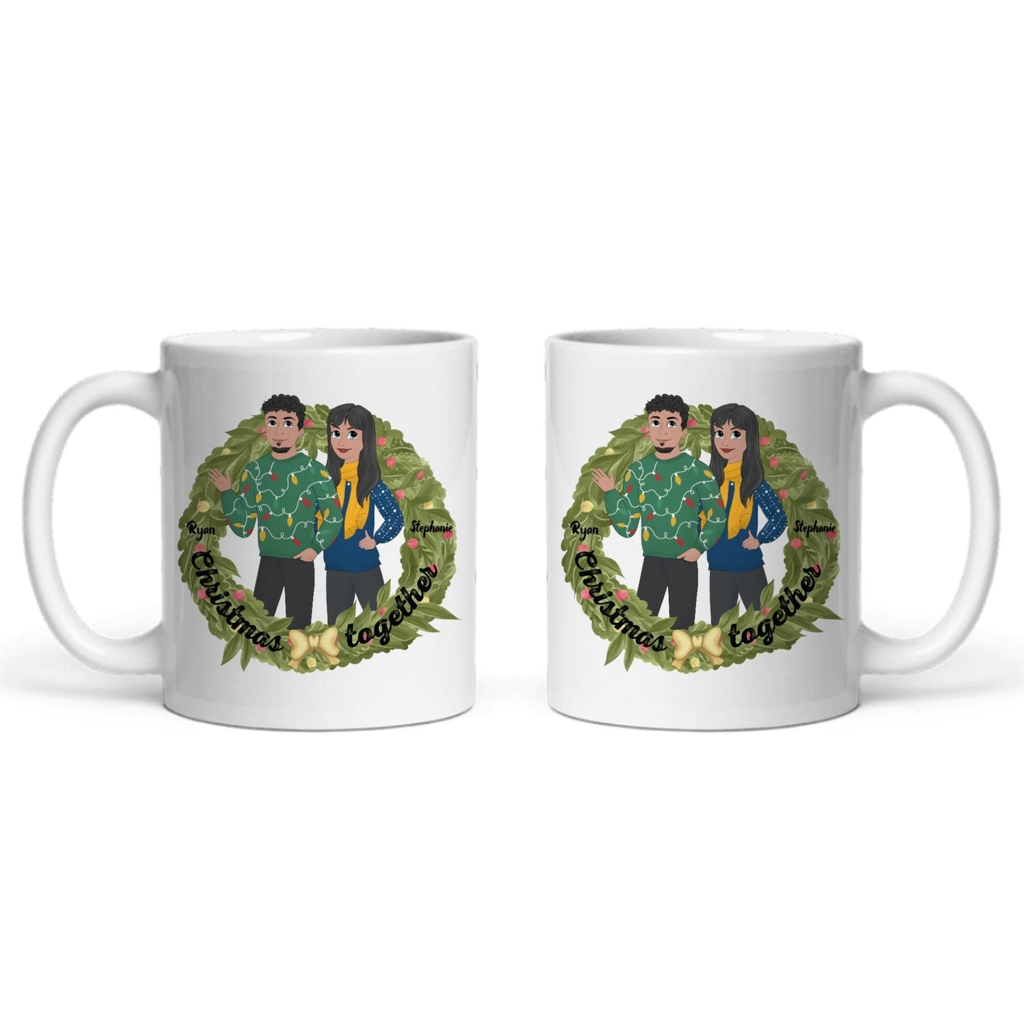 Weihnachten zusammen Keramiktasse