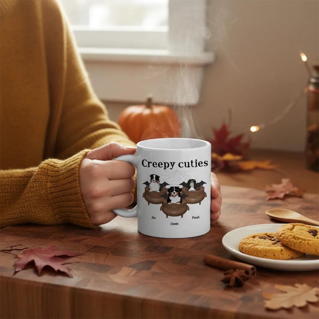 Gruselig Süße Hunde Halloween Keramiktasse