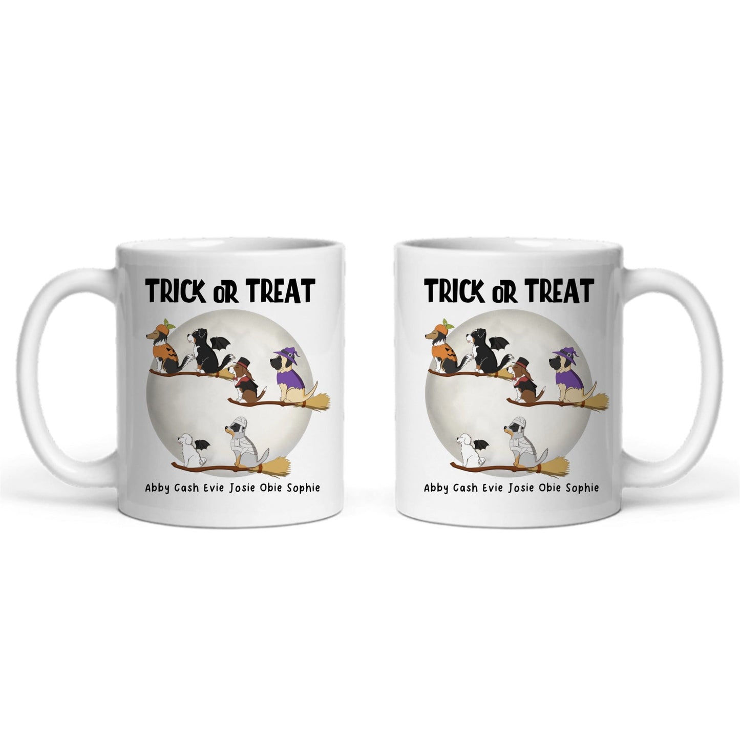 Süßes oder Saures Hunde Halloween Keramiktasse