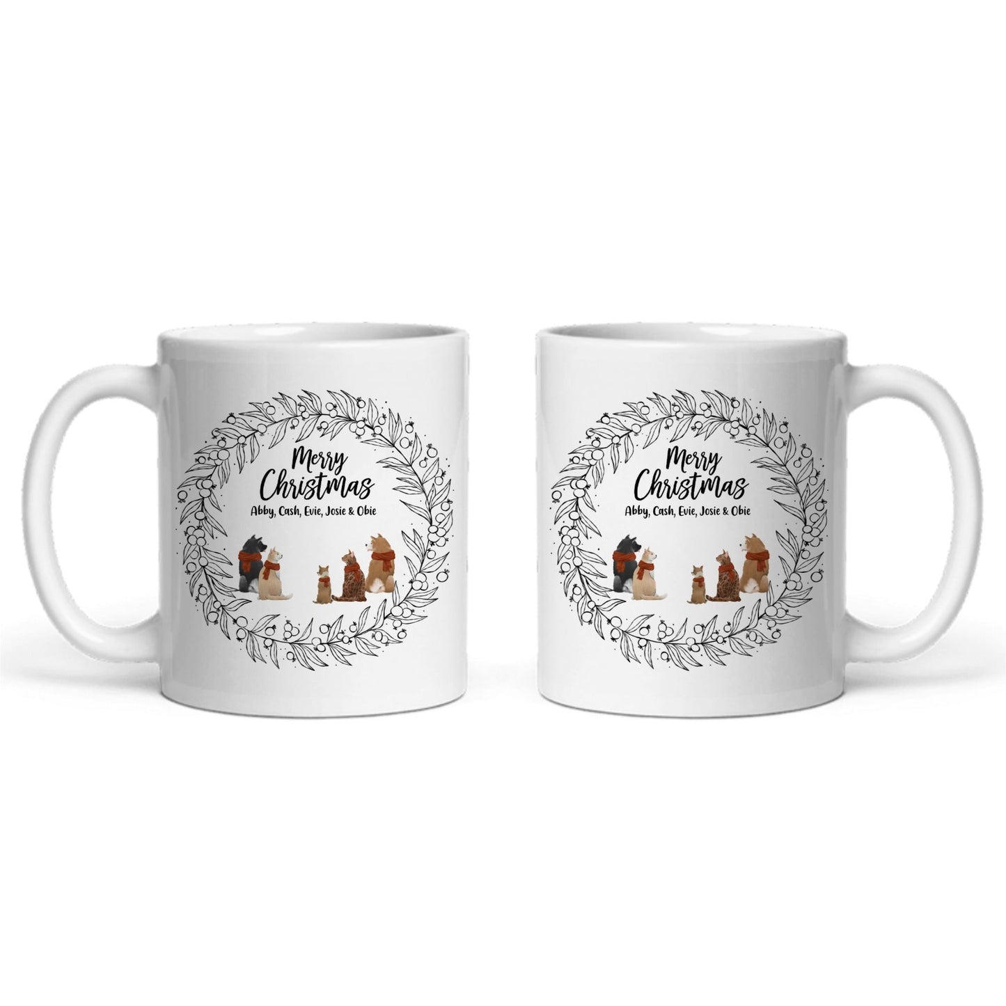 Frohe Haustier Weihnachten Keramiktasse