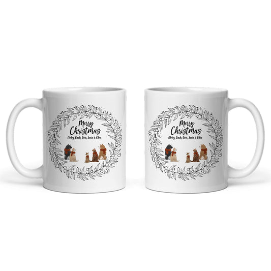 Frohe Haustier Weihnachten Keramiktasse
