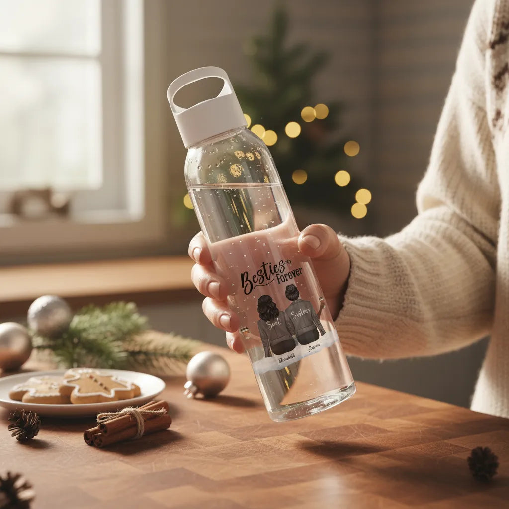 Besties Forever Weihnacht Wasserflasche 650 ml