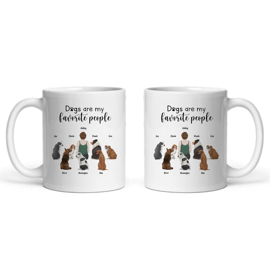 Hunde sind meine Lieblingsmenschen Keramiktasse