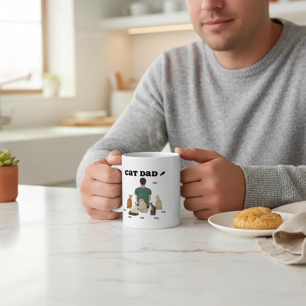 Katzenpapa Keramiktasse