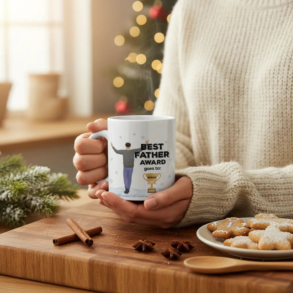 Bester Vater Auszeichnung Weihnacht Keramiktasse