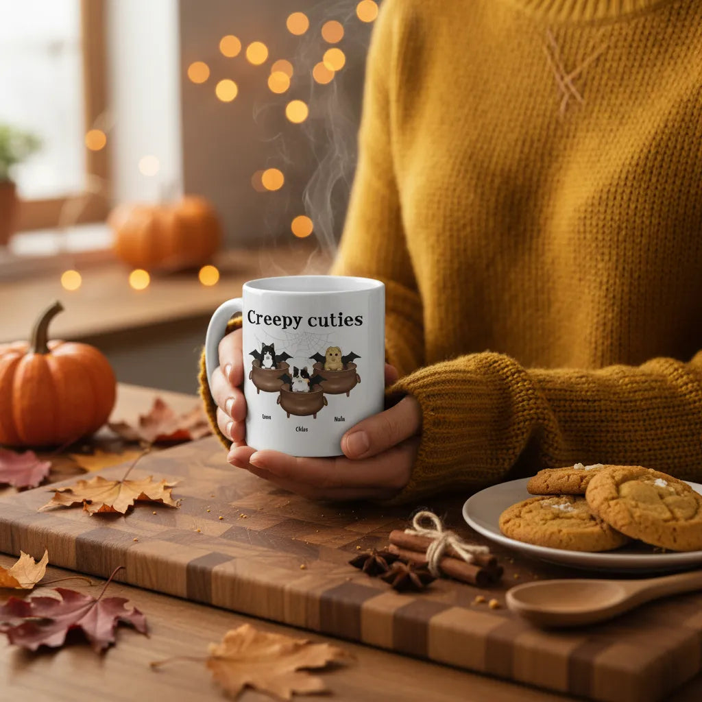 Gruselig Süße Katzen Halloween Keramiktasse