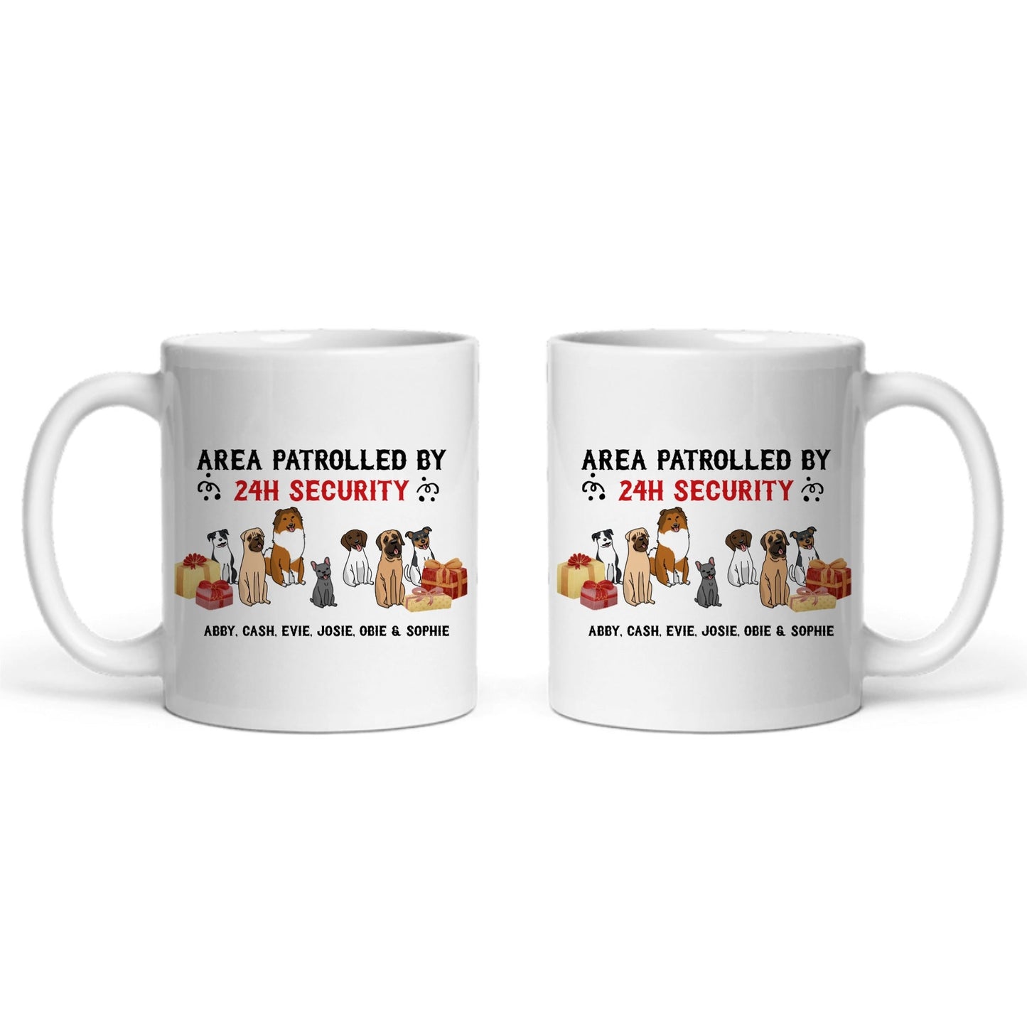 Gebiet überwacht Weihnacht Keramiktasse