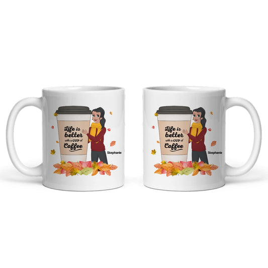 Das Leben ist besser mit einem Getränk Keramiktasse
