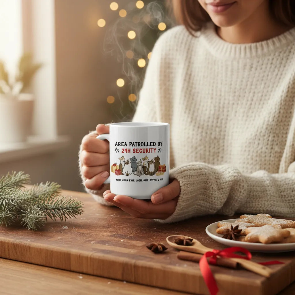 Gebiet überwacht Weihnacht Keramiktasse