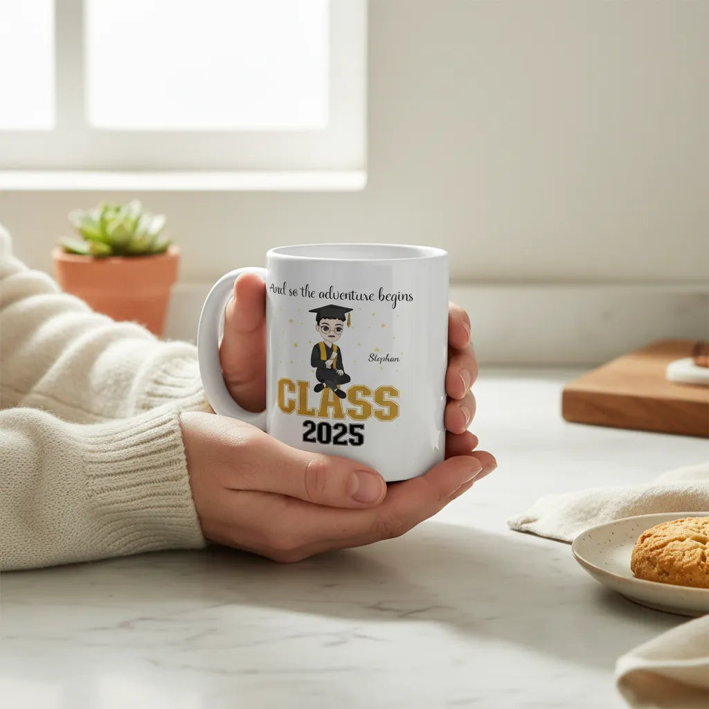 Abschluss Keramiktasse