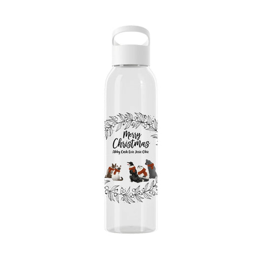 Frohe Haustier Weihnachten Wasserflasche 650 ml